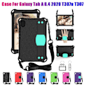 Miniatyrbild 2 av 5: Fodral kompatibelt med Galaxy Tab A 8.4 tum 2020 T307/T307U Tablet Fodral Anti-Drop med Tabletstativ och Rem (Blu-B13