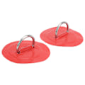 Miniatyrbilde 5 av 8: 2 stk oppblåsbare båtkajakk DRing Pad Patch PVC Marine rustfritt stål fast spenne (rød)