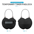 Miniatyrbild 5 av 5: Smart Time Lock LCD-display Tidslås USB Uppladdningsbart Temporärt Hänglås Rese Elektronisk