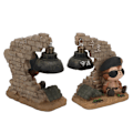 Miniatyrbillede 7 af 8: Have statue af dyr i haven - udsøgt tegneseriefigur - dyrefigurer - gave med lys til udendørs gårdhave verandaer