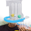 Miniatyrbild 5 av 8: Djupa andning Lungträningsincitament Spirometer Andningsmätningssystem Typ B 3 bollsug och blås