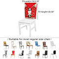 Miniatyrbild 4 av 5: Julstolsöverdrag Set om 4, Juldekoration för Matsal Snögubbe Stolsöverdrag, Uppgraderad Större Storlek 20(B) x31.5(H) Julstolsöverdrag, Helg