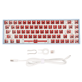 Pikkukuva 1 / 8: 68 Key Mekaaninen näppäimistö Tee-se-itse-sarja, jossa on RGB 5 V DC -tuki Langaton 2.4G Type C Langallinen Bluetooth 3.0 5.0 Hot Swap Keyboard IOS Blue
