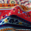 Miniatyrbilde 5 av 5: Bohemsk Vattert Sengeteppe Dobbel 3 Deler Lappeteppe Sengeteppe Reversibel Myk Mikrofiber Sengetøy 220*240cm