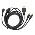 Hörlursljudkabel USB och 3,5 mm ljudjack ljudsladd med belysning för SteelSeries Arctis