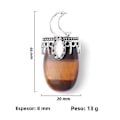 Pikkukuva 4 / 5: 2kpl/setti Luonnonkiviriipuksia Kuun Muotoinen Kristalli Tiikerinsilmä Ametisti Korujen Valmistukseen DIY Kaulakorutarvikkeet 44x20mm värivalikoima-2kpl