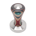 Miniatyrbild 3 av 8: Färgglad träkaffetamper i rostfritt stål med platt bas, pulverhammare för kaffetillbehör 53 mm