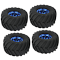 Pikkukuva 2 / 8: 4 kpl 1/10 Scale Monster Truck Renkaat RC-auton renkaat ja pyörät 1/10-kaukosäätimelle