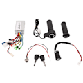 Miniatyrbillede 3 af 8: 24V 350W Elektrisk Cykel Controller Sæt Børsteløs Controller Gasgreb Opladningsgrænseflade Elektrisk Dørlåssæt