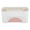 Miniatyrbillede 8 af 8: Multifunktionel Skrivebord Desktop Organizer Skuffe Papirholder Makeup Opbevaringsboks Home Pink