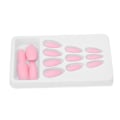 Pikkukuva 8 / 8: 24 kpl Nail Art Tips Set Matt Pure Color Tekokynnet Tekokynnet Täyskantiset cover F124
