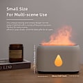 Miniatyrbilde 5 av 5: Eteriske Oljer Diffuser med Flammeeffekt Lys - Luftfukter med 3 Timere og Justerbar Lysstyrke - Diffuser med Fjernkontroll for Hjem, Seng