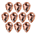Miniatyrbillede 3 af 8: 10 stk. sy på rhinsten krystaller skinnende knapper dekoration til DIY håndværk tøj sko tasker (0,71 x 0,75 tommer pink dråbeformet)