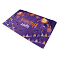 Miniatyrbillede 2 af 8: 5,9x3,6ft Happy Halloween Baggrund Høj Definition Udskrivning Flagermus Katte Ugler Græskar Mønster Blød Strækbar Halloween Baggrund