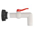 Miniatyrbillede 1 af 8: IBC-tankhane adapter Vandslangetilslutning Havetilbehør 90° 32mm hane VVS-værktøj