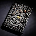 Miniatyrbillede 1 af 4: A5 Drageøje Notesbog DIY Vintage Resin Cover Notesblok Dagbog Journal