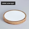 Miniatyrbilde 2 av 5: 30cm Log Led Ultratynn Taklampe i Massivt Tre - JRCN Kaldhvit