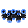 Miniatyrbillede 7 af 8: 50 stk Quick Connector 3-vejs PU luftrør Plast pneumatiske konnektorer Slangefitting PEG12‑6‑12