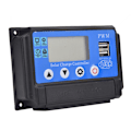 Miniatyrbilde 1 av 8: YCX-002 10-60A solcellepanelregulator ladekontroller PWM 12V/24V autofokussporing 50A