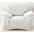 Miniatyrbillede 1 af 5: Hvidt Strækbart Polyester Sofa Lænestolsbetræk Dekor Stue Støvtæt Sofabetræk og Beskyttelse