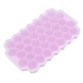 Miniatyrbillede 3 af 8: 2 stk. Pink Silikon Isterningbakke 37 Gitter Kamform Isterningform med låg Køkkenredskaber