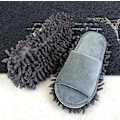 Miniatyrbillede 1 af 5: Vaskbare Mop-Tøfler til Kvinder - Genanvendelige Mikrofiber Sko-Overtræk til Gulvrensning
