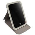 Miniatyrbillede 3 af 8: LED Makeup Spejl 3 Lysfarver Justerbar Lysstyrke Touch Switch Spejl til Hjem Rejse Brug Lilla