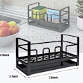 Miniatyrbild 5 av 5: Diskhohållare Organizer, Diskho Förvaring Multifunktionell Svampavrinning Förvaringsställ
