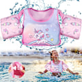 Miniatyrbillede 1 af 5: Pink Unicorn flydevest til svømning, børnebadedragt hjælper børn med at lære at svømme. Passer til drenge og piger i alderen 2-6, 14-30 kg