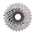 Miniatyrbilde 1 av 8: Kromplate sykkelsvinghjul bak frihjul erstatningstilbehør for terrengsykkel 6 speed