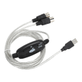 Miniatyrbillede 1 af 8: MIDI-kabel MIDI til USB-ledningsadapter Midi-konverter til XP / VISTA / OS X / Window7