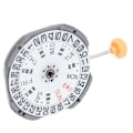 Miniatyrbild 7 av 8: Watch Movement Dual Calendar Quartz Alloy Movement Ersättningsarmbandsur Reparationsdelar 1S02