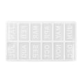Miniatyrbilde 4 av 8: Silikonform Myk Fleksibel Engelsk Måned Nummer Stil Gjenbrukbar Holdbar Enkel Demoulding DIY Mugg Engelsk Måned Oppføring Mugg 60‑738