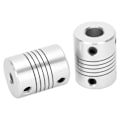 Miniatyrbilde 8 av 8: 2 stk akselkobling fleksibel enkoder aluminiumslegering kobling trinnmotor DIY 3D-skriver 5x8 mm