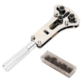 Miniatyrbild 1 av 8: Legerat stål Justerbar skruv Watch Back Case Opener Cover Remover Set