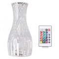 Miniatyrbillede 7 af 8: Krystal Diamantlampe Kronblad Rose Lys og Skygge Diamant Touch Lamper RGB16 Farve Til Soveværelse Stue