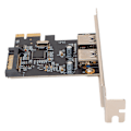Pikkukuva 3 / 8: PCI-E USB 3.0 -laajennuskortti, 2 porttia, 5 Gbps:n siirtonopeus, USB-hot swap, USB 3.0 -laajennuskortti Win XP:lle ja Vistalle