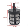 Miniatyrbillede 2 af 3: Mesh Havefilterslangefilter, Dobbeltlags Meshfilter i Rustfrit Stål Vand Sug Pumpe Bilvaskerfilter Hjemmehavebrug Landbrugsfilterwanan