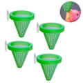 Miniatyrbillede 1 af 4: 4 stk. Grøn Plastik Live Red Worm Cone Feeder til Akvariefisk
