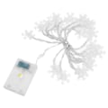 Miniatyrbild 6 av 8: LED Snowflake Light String 20LED batteridrivna LED String Lights för julfest inomhus utomhus