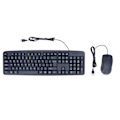 Miniatyrbillede 1 af 8: Kablet tastatur Mus Combo Ergonomisk design 113 taster Kablet tastatur 1000DPI Kablet mus til stationær bærbar computer