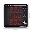 Miniatyrbild 4 av 4: Digital Spänning Ström Frekvensmätare Panel Voltmeter Amperemeter LED-Display