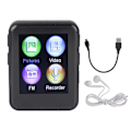 Miniatyrbilde 1 av 8: MP3-spiller 1,77 tommer TFT-fargeskjerm Multifunksjon Bluetooth 5.0 bærbar HiFi-musikkspiller for løping og gåing