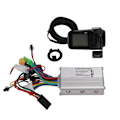 Pikkukuva 1 / 8: 24V/36V/48V 350W harjaton moottorin ohjain LCD-näytöllä sähköpyörälle ja skootterille