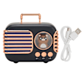 Miniatyrbild 1 av 8: Bluetooth 5.0-högtalare 5W Stereostöd Minneskort Bärbar trådlös minihögtalare för MP3-mobiltelefoner Bärbara datorer Svart