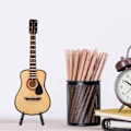 Miniatyrbillede 6 af 8: Miniature træguitar Model Display Mini Ornaments Craft Home Decor (16cm)