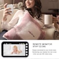 Miniatyrbillede 4 af 5: Video Babyalarm, 4,3 tommer IPS-skærm Babykameraalarm, EU-stik