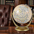 Miniatyrbilde 4 av 5: Retro Roterende Verdenskule Jordklode Antikk Hjemmekontor Skrivebordsdekor Geografi Pedagogisk Læring M ZD W