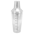 Miniatyrbillede 1 af 8: Cocktail Shaker Sæt Klar Skala Standard Kapacitet Forhindre Spild Transparent Shaker til Bar Bartender 700ML