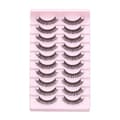 10 paria 3D Mink DD Curl -tekoripsiä TK03